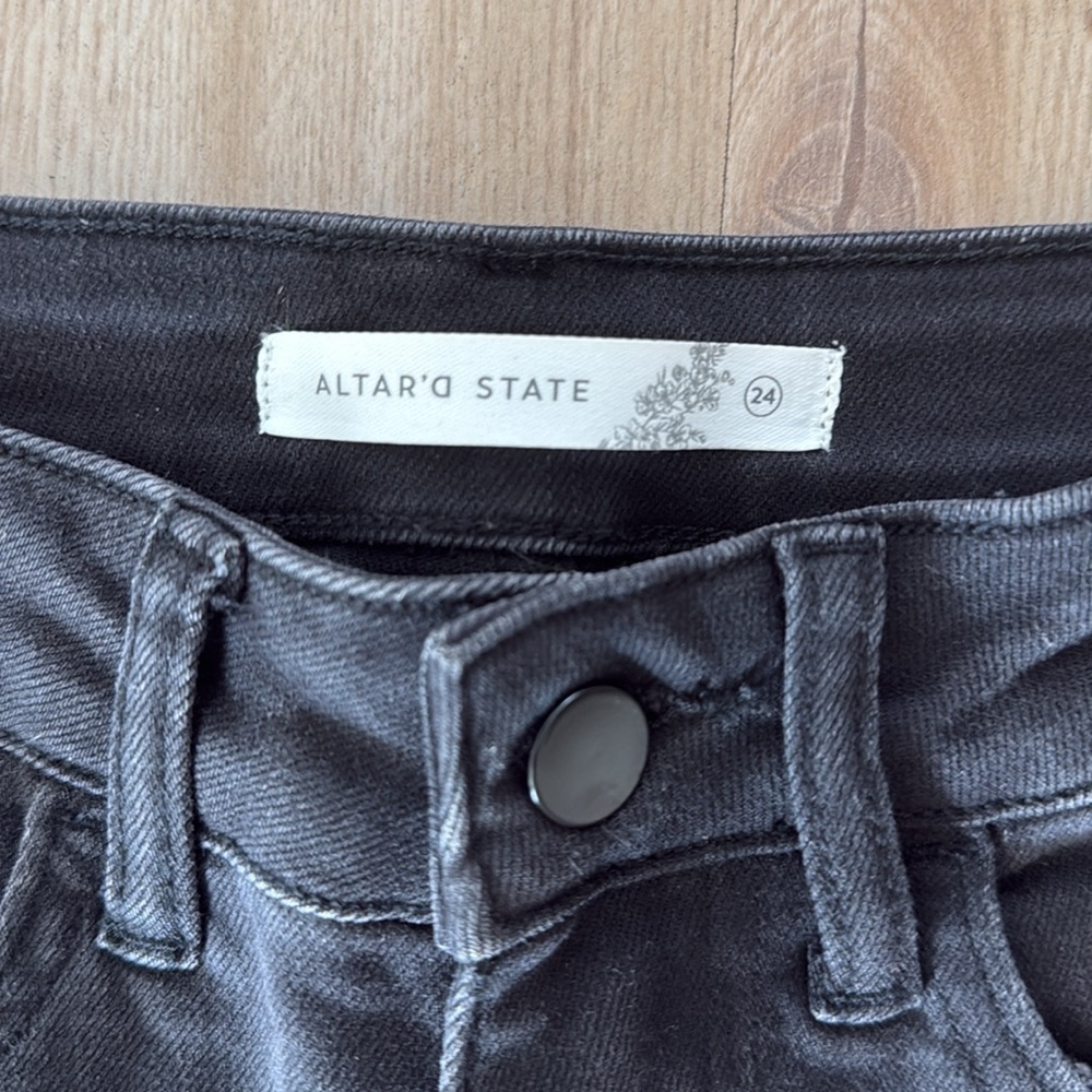 Altar'd State Black Flare Jeans - Picture 2 of 5
